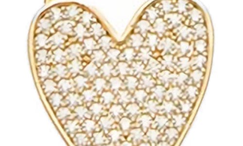 Juvell Pavé Cubic Zirconia Heart Pendant Layered Necklace In Yellow