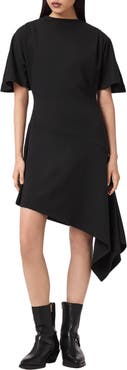 AllSaints Rosa Asymmetric Minidress