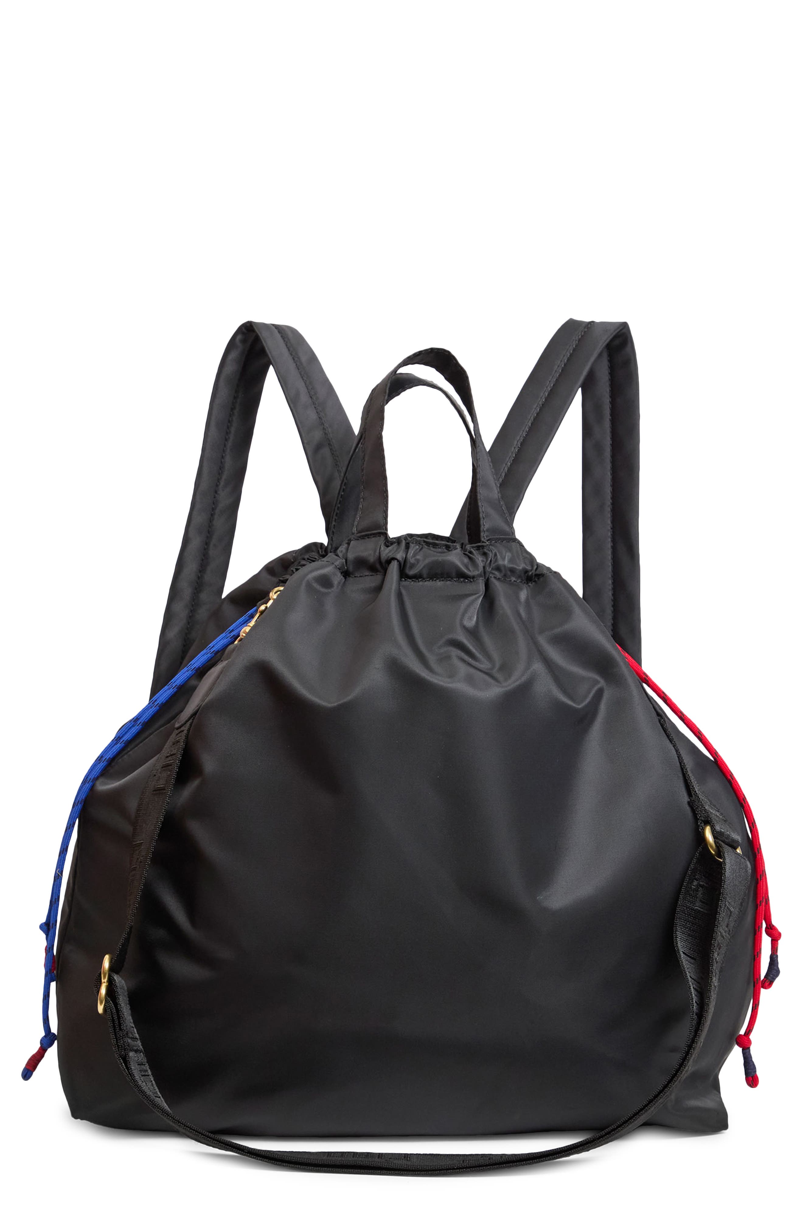Clare V. Sac Tout Convertible Backpack, Main, color, Black