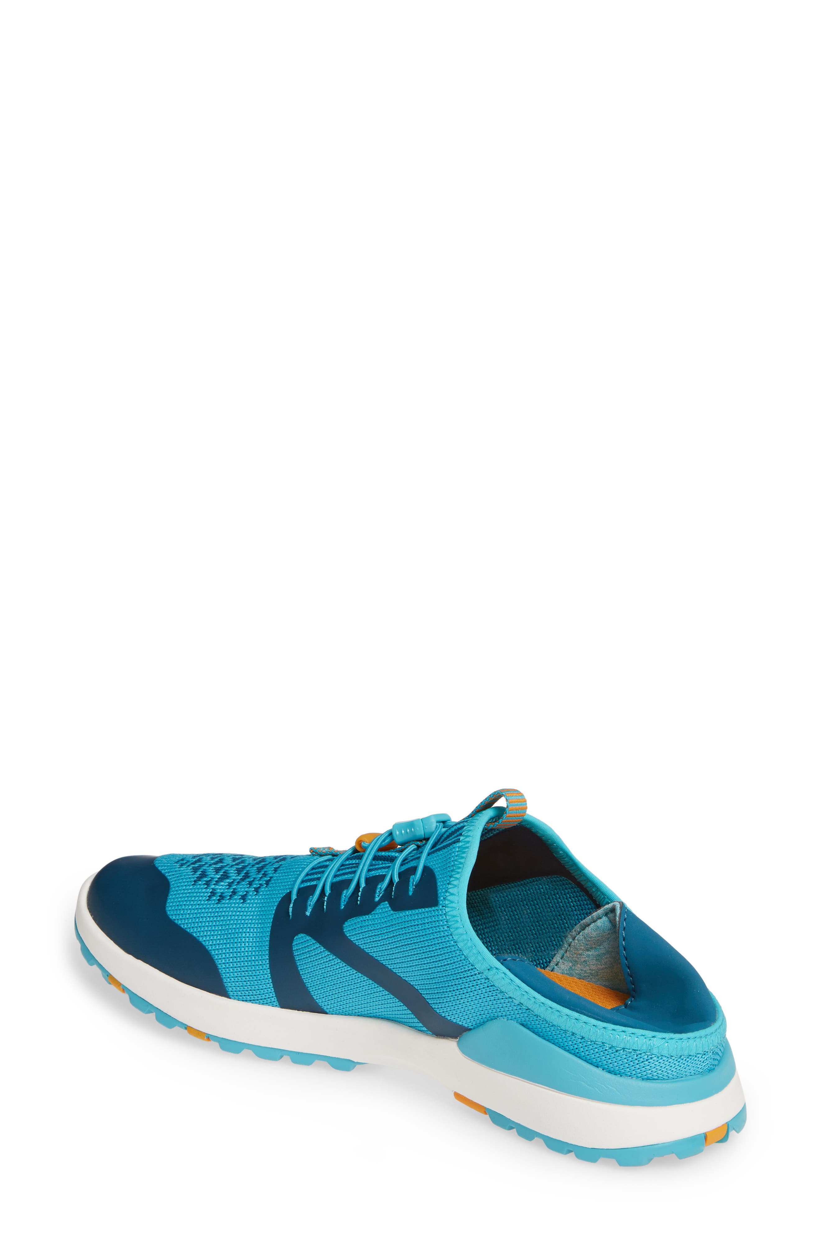 Miki Convertible Sneaker, Alternate, color, TROPICAL BLUE/ TEAL FABRIC
