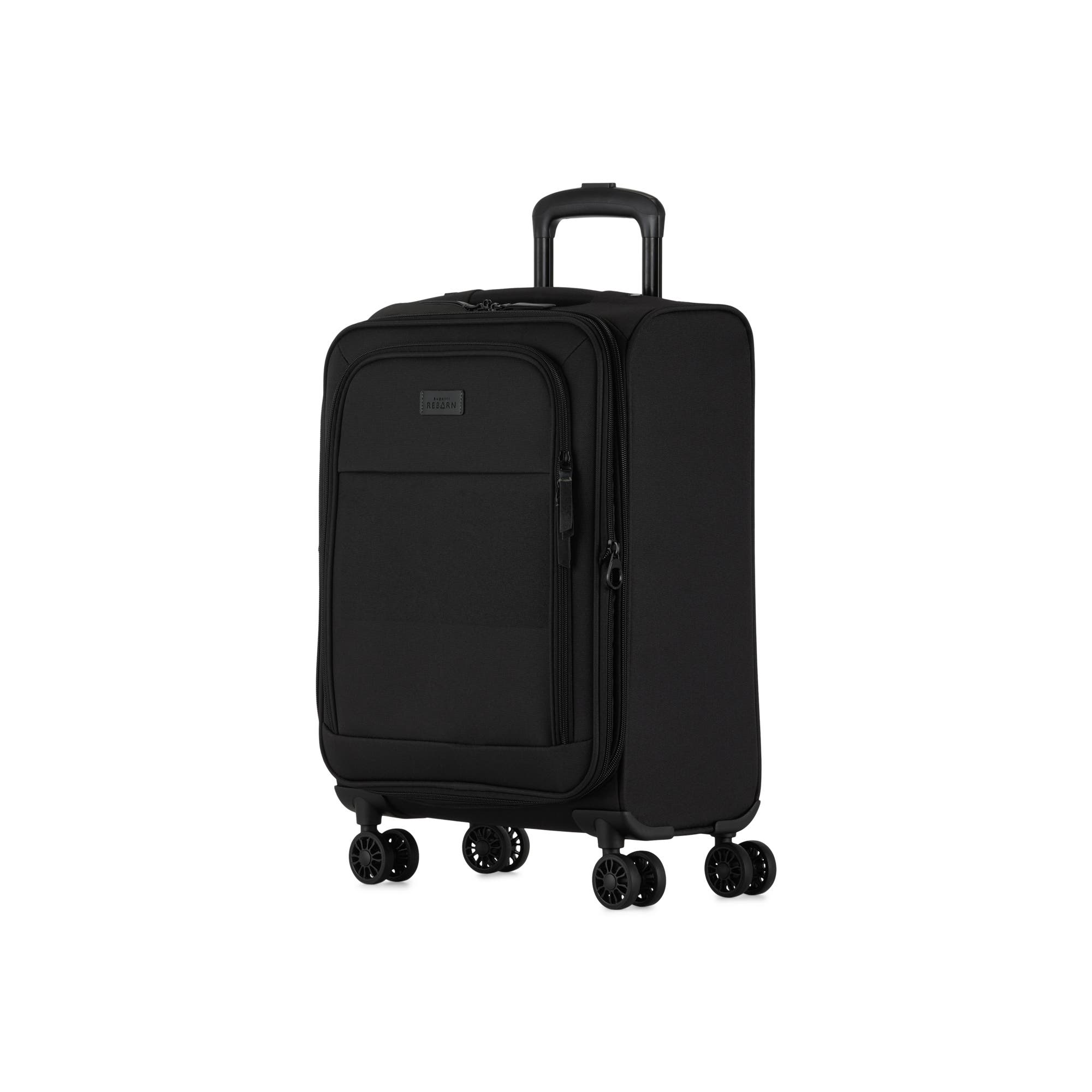 bugatti Reborn 3 Piece Softside Luggage Set with Expansion, Alternate, color, 