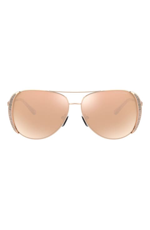58mm Aviator Sunglasses