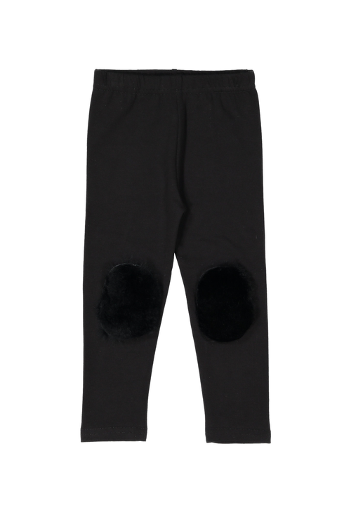 Fur Patch Leggings