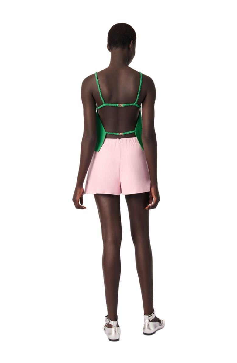 maje Layered-effect suit shorts, Alternate, color, 
