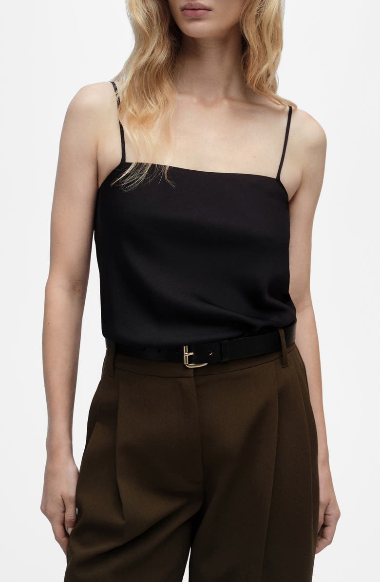 MANGO Satin Tank, Main, color, 