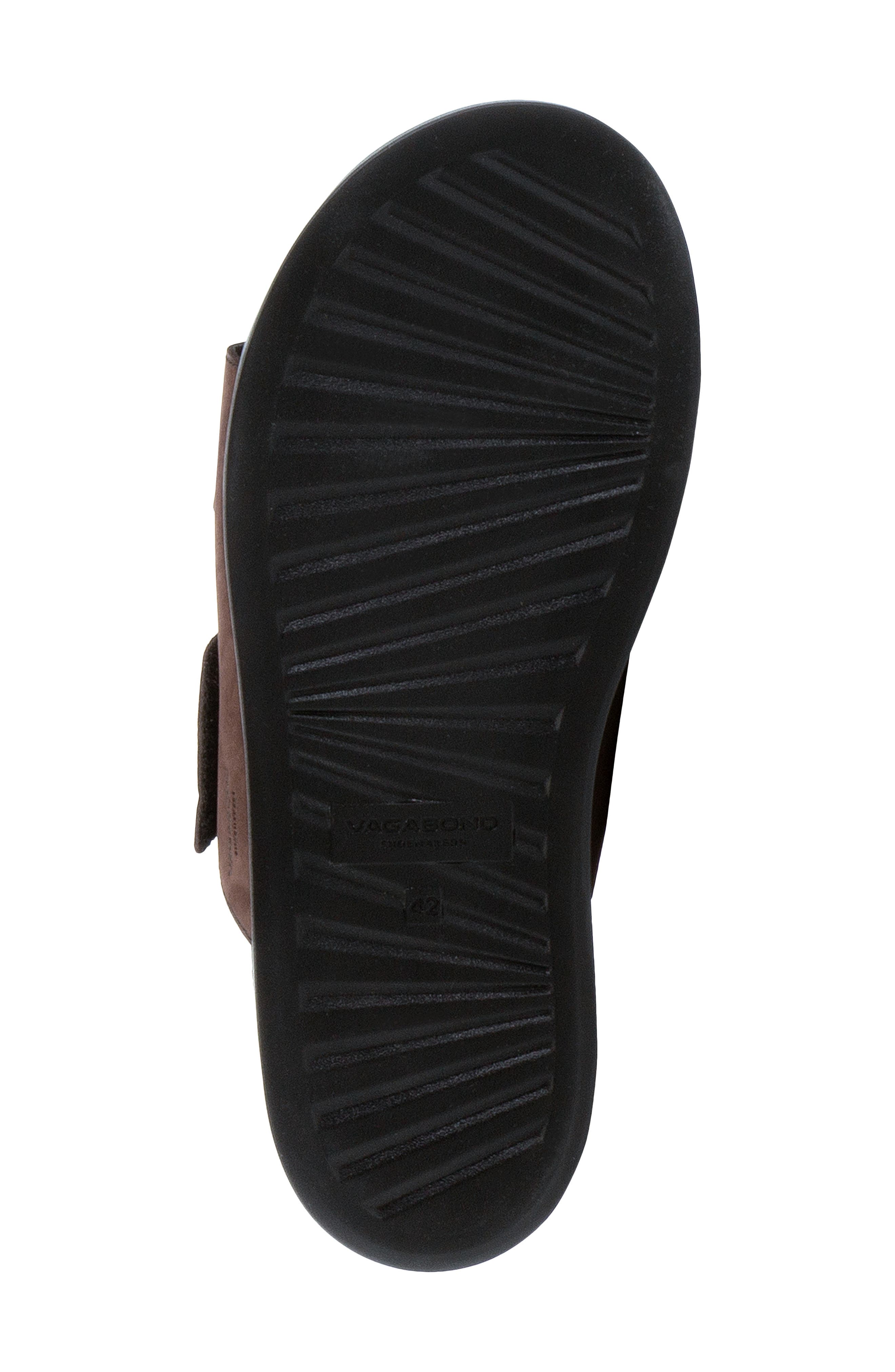 Kevin Leather Strap Slide Sandal, Alternate, color, CHOCOLATE