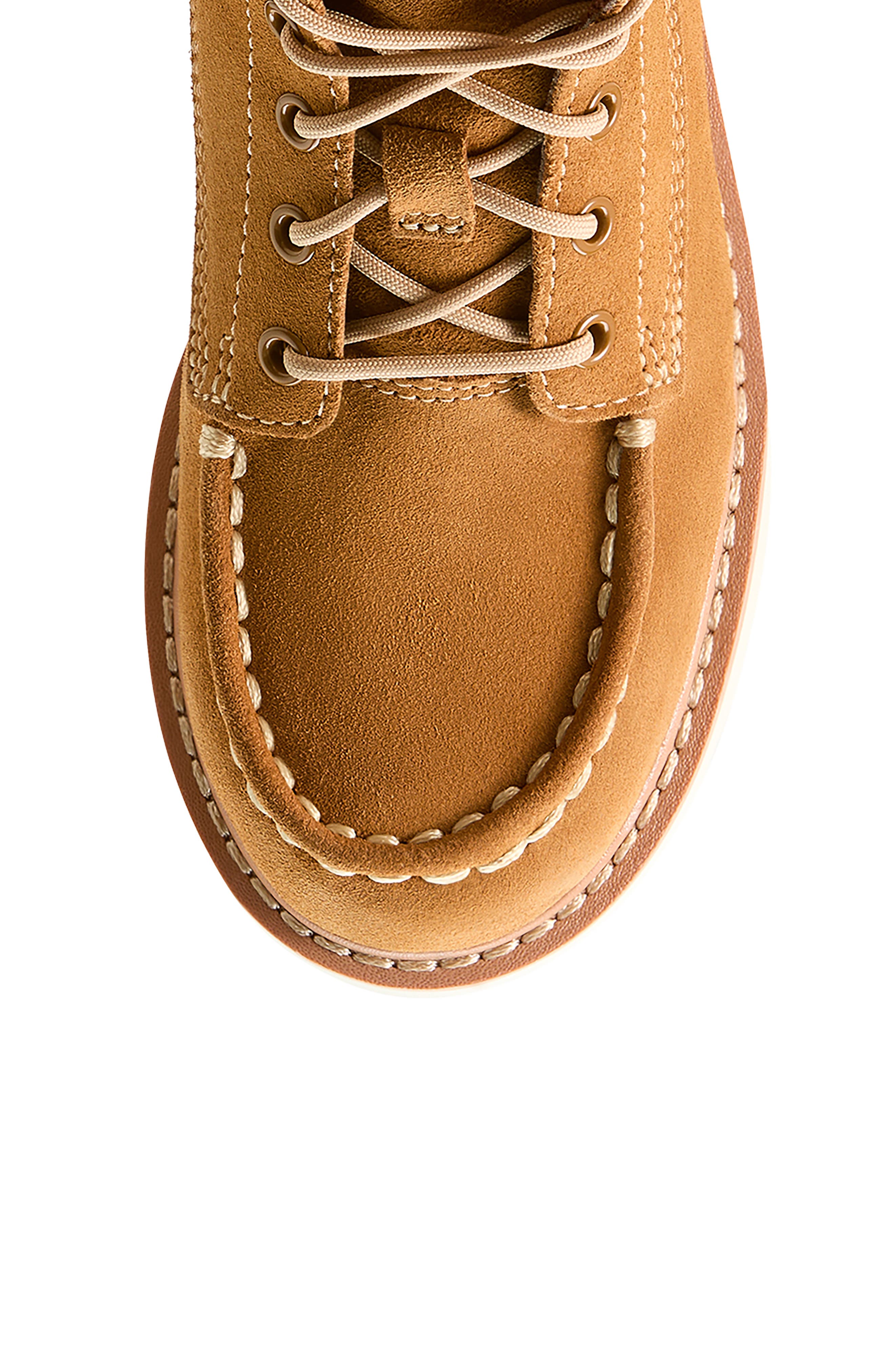 Ariat Kids' Lift Moc Toe Boot, Alternate, color, Wheat Suede