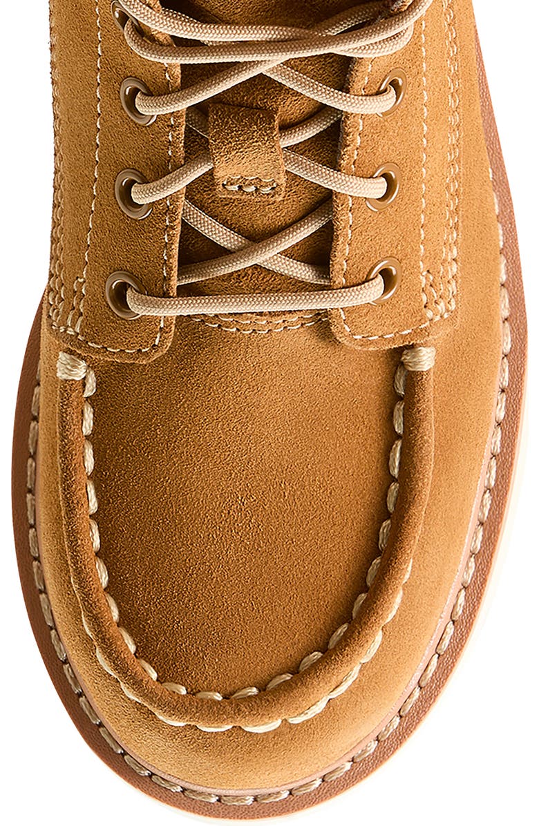 Ariat Kids' Lift Moc Toe Boot, Alternate, color, Wheat Suede