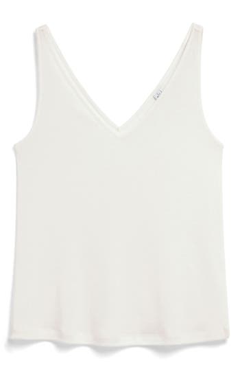& Other Stories Double V-neck Tank In White