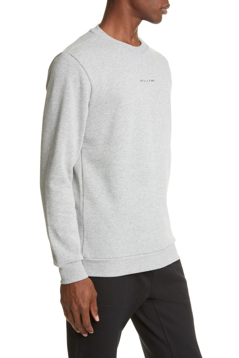 Crewneck Logo Sweatshirt, Alternate, color, GREY