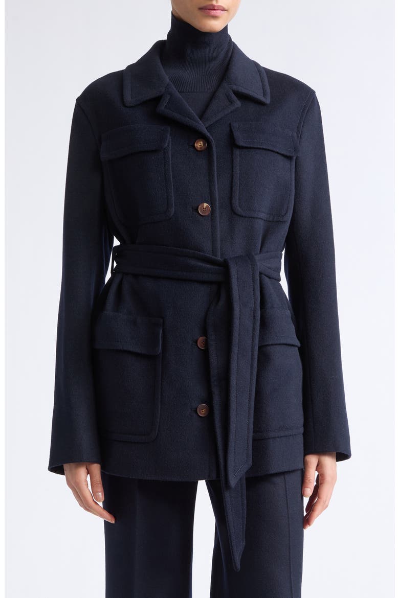 Camel Hair Belted Jacket, Main, color, INK
