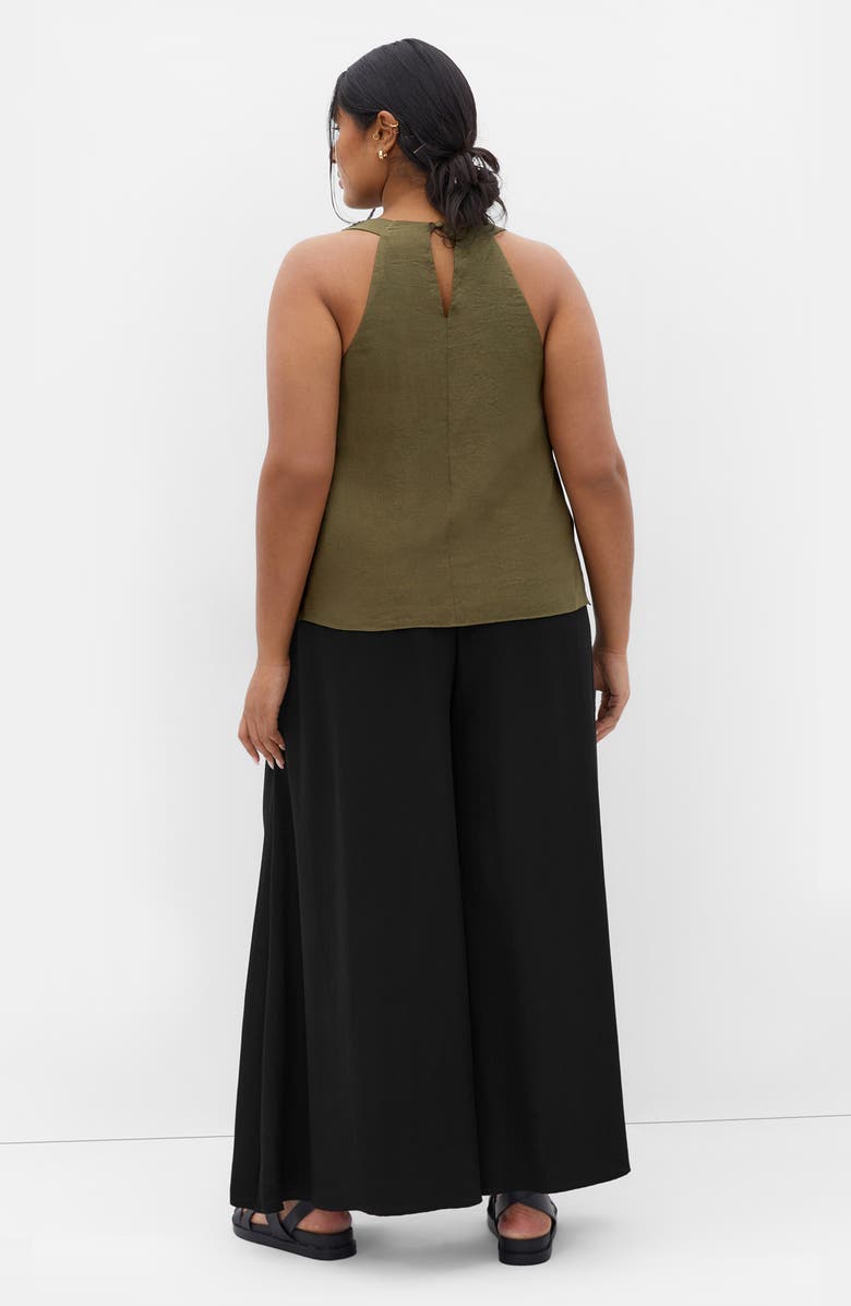 City Chic Paloma Sleevless Top, Alternate, color, Light Khaki