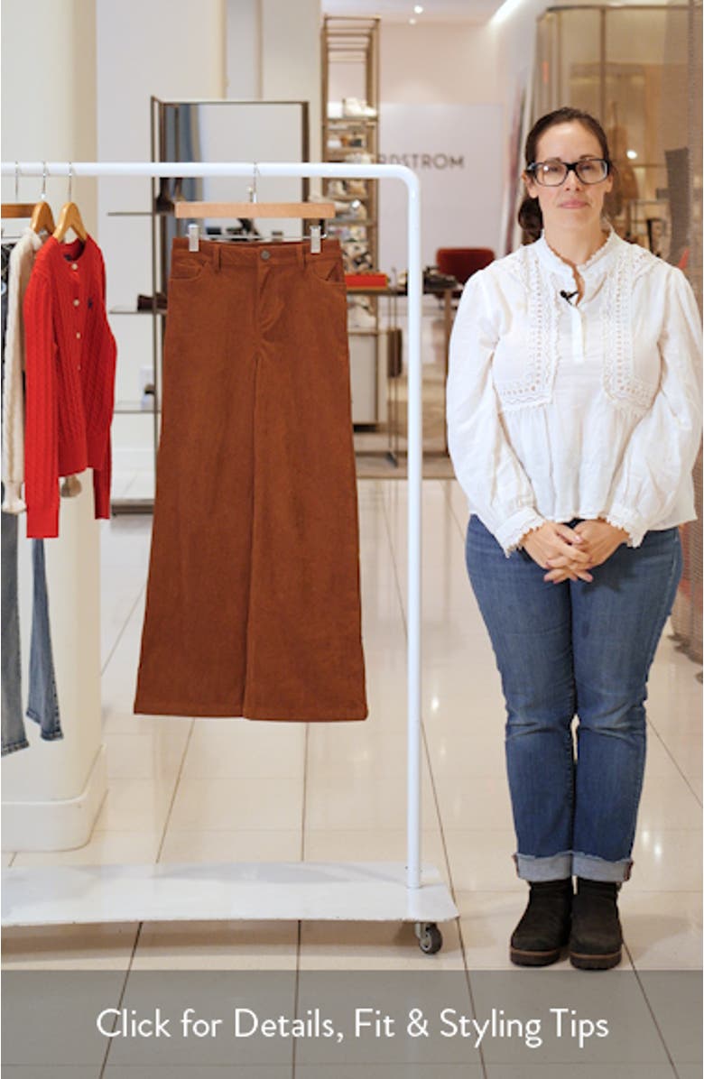 Kids' Wide Leg Corduroy Pants, sales video thumbnail
