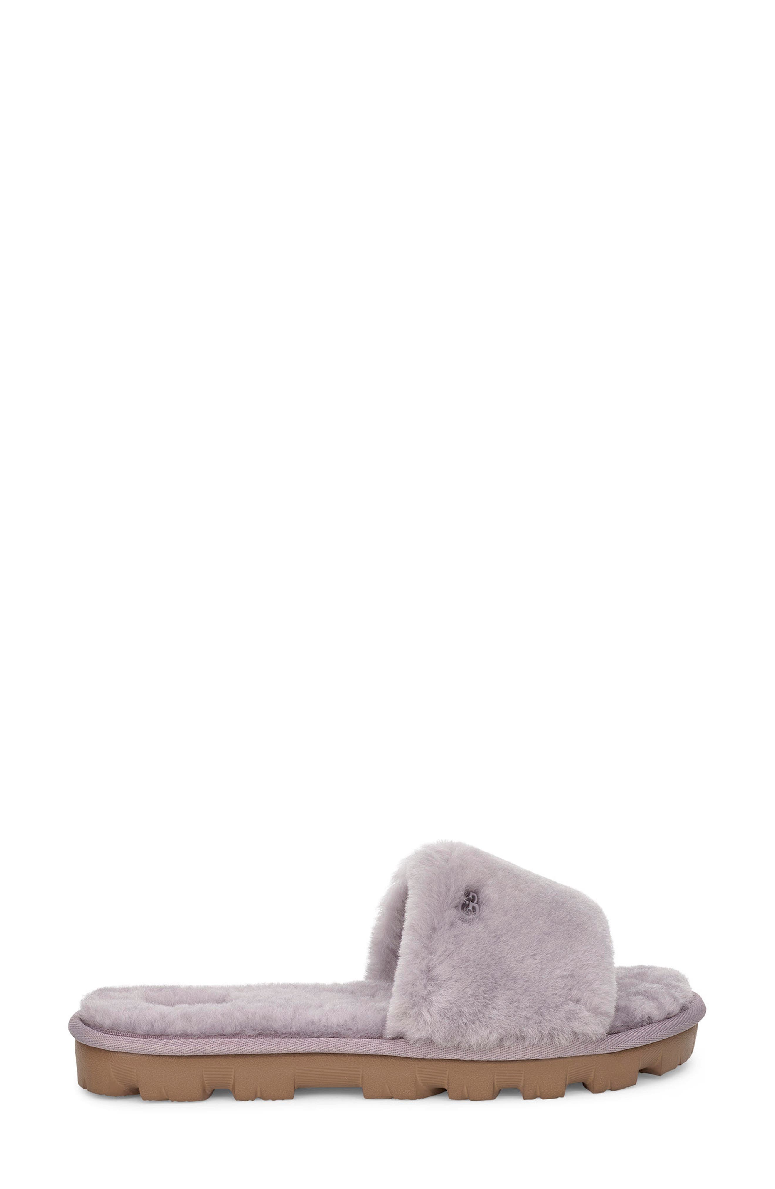 Cozette Genuine Shearling Slipper, Alternate, color, SOFT AMETHYST