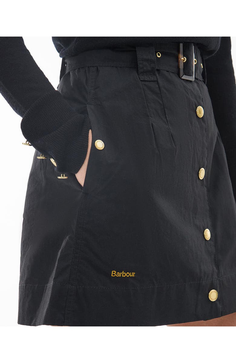 Barbour Holwick High Waist Cotton Belted Skirt, Alternate, color, 