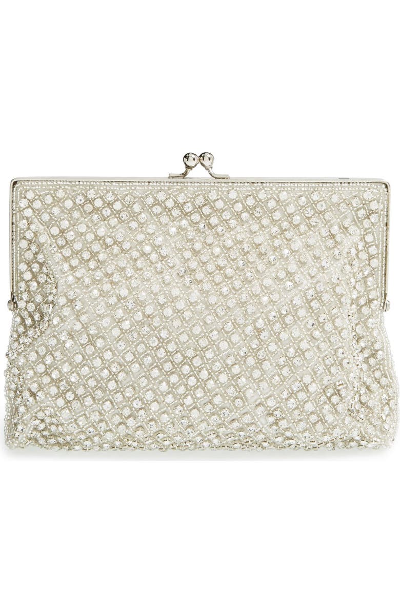 NATASHA Couture 'Antique Bridal' Crystal Embellished Clutch, Main, color,