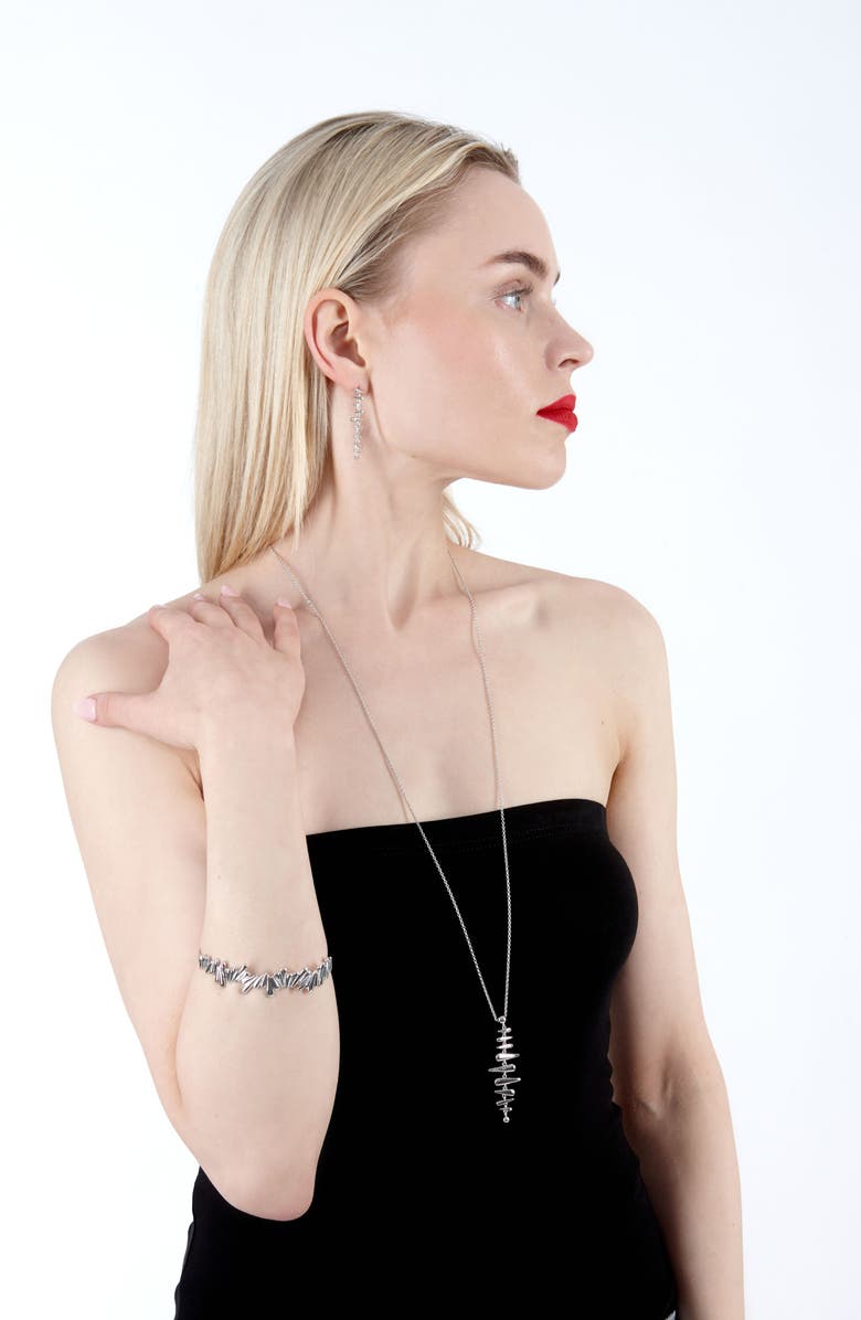 Lucy Quartermaine Shard Pendant 28/32", Alternate, color, Sterling Silver