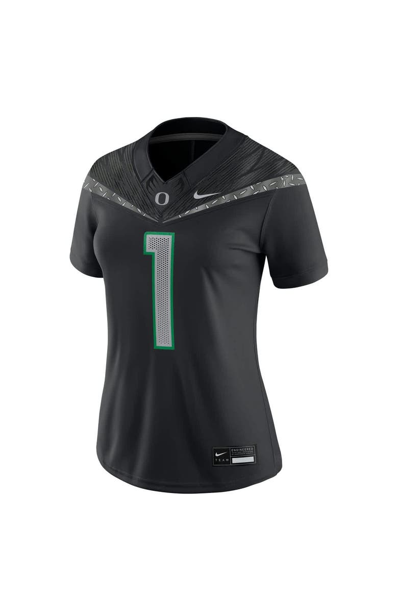 Nike Women's Nike #1 Black Oregon Ducks Game Jersey, Alternate, color, Black