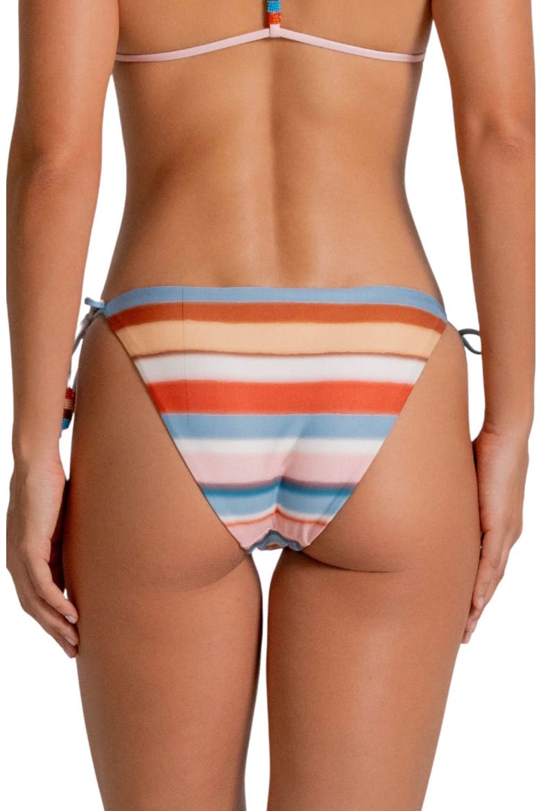 American Fit Side Tie Bikini Bottoms, Alternate, color, WHITE MULTI