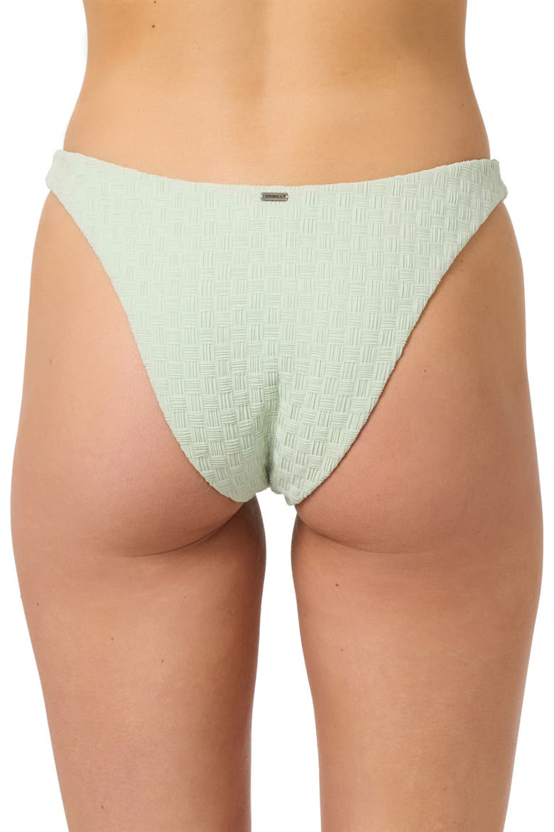 Willow Weave Flamenco Bikini Bottoms, Alternate, color, GREEN LILY