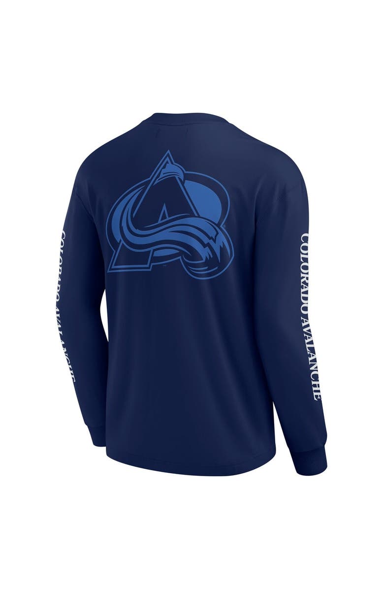 FANATICS Men's Fanatics Navy Colorado Avalanche Elements Strive Long Sleeve T-Shirt, Alternate, color, Navy