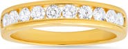 Queen Jewels Sterling Silver Channel Set Cubic Zirconia Ring