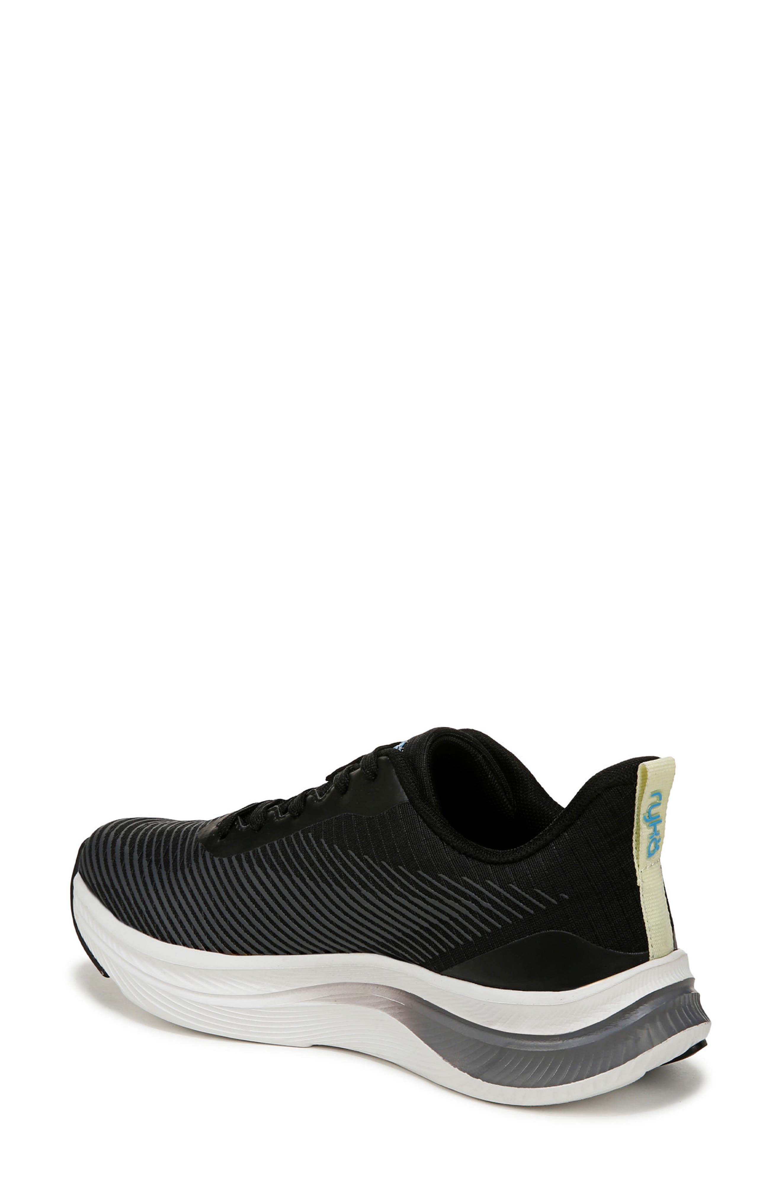 Rykä Genuine Walking Sneaker, Alternate, color, Black Fabric