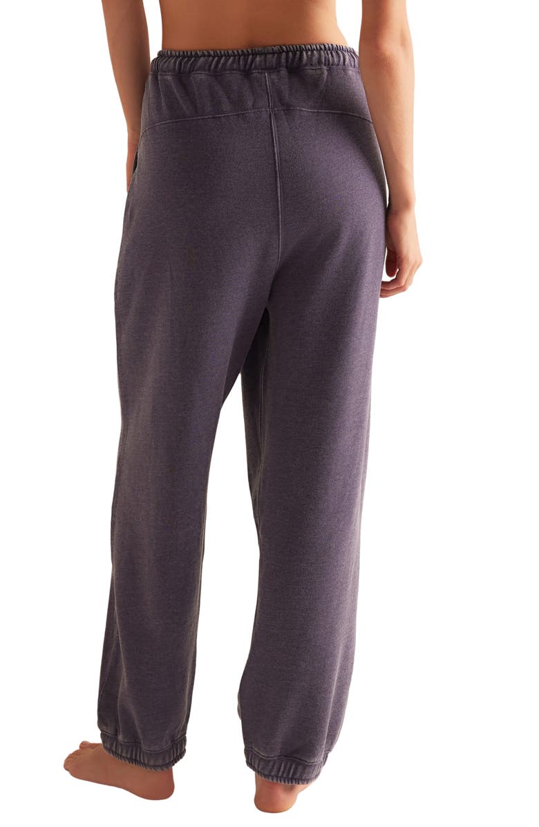 Free People Slow it Down Cotton Blend Joggers, Alternate, color, Peacoat
