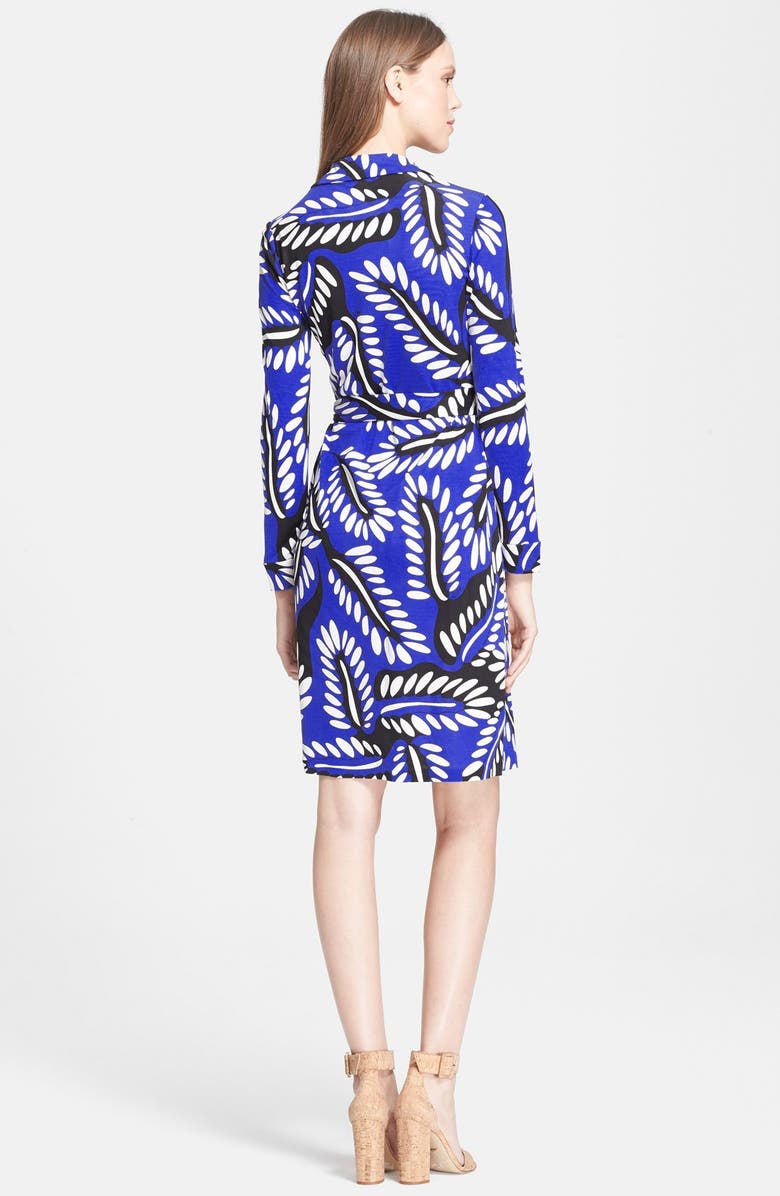 Diane von Furstenberg 'New Jeanne 2' Print Silk Jersey Wrap Dress, Alternate, color, 