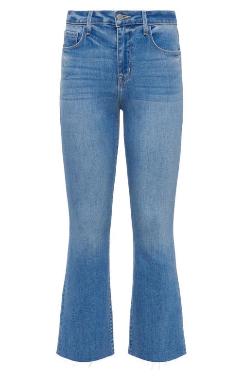 Shop L Agence L'agence Kendra Raw Hem Crop Flare Jeans In Alamo