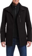 Vince Camuto Car Coat With Bib