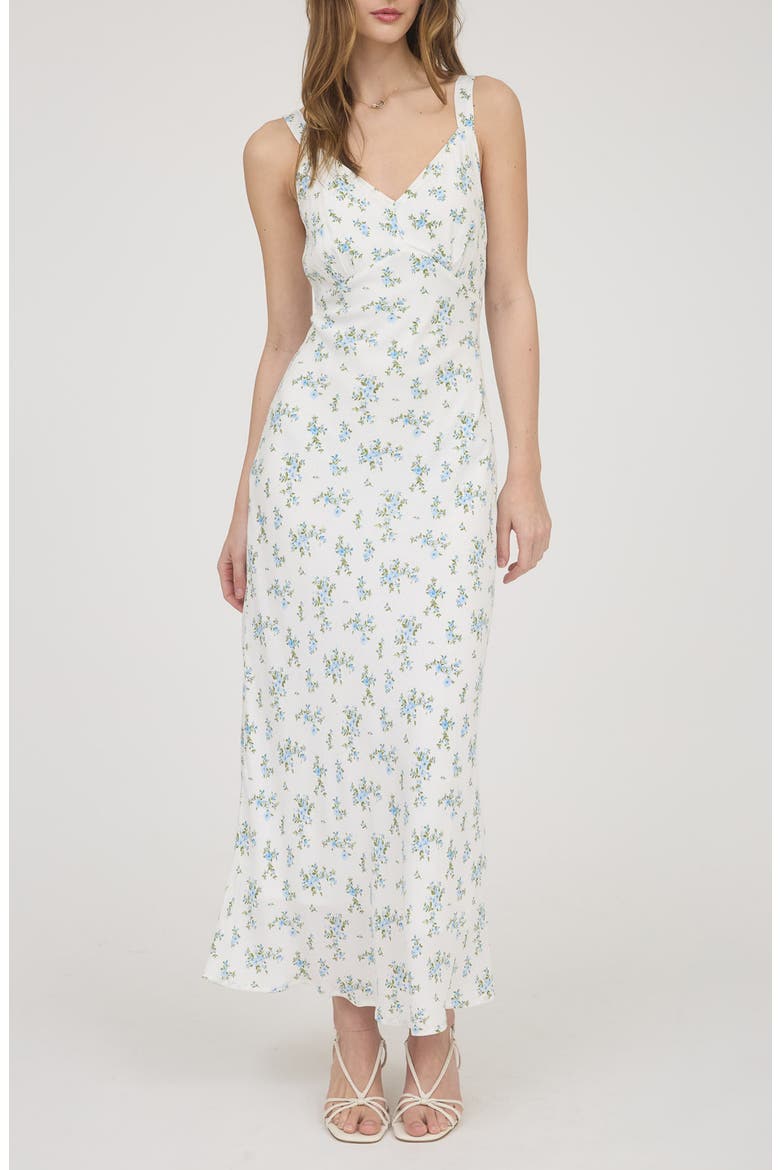 Floral Maxi Dress, Main, color, IVORY MULTI