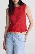Madewell Smocked Tank Top