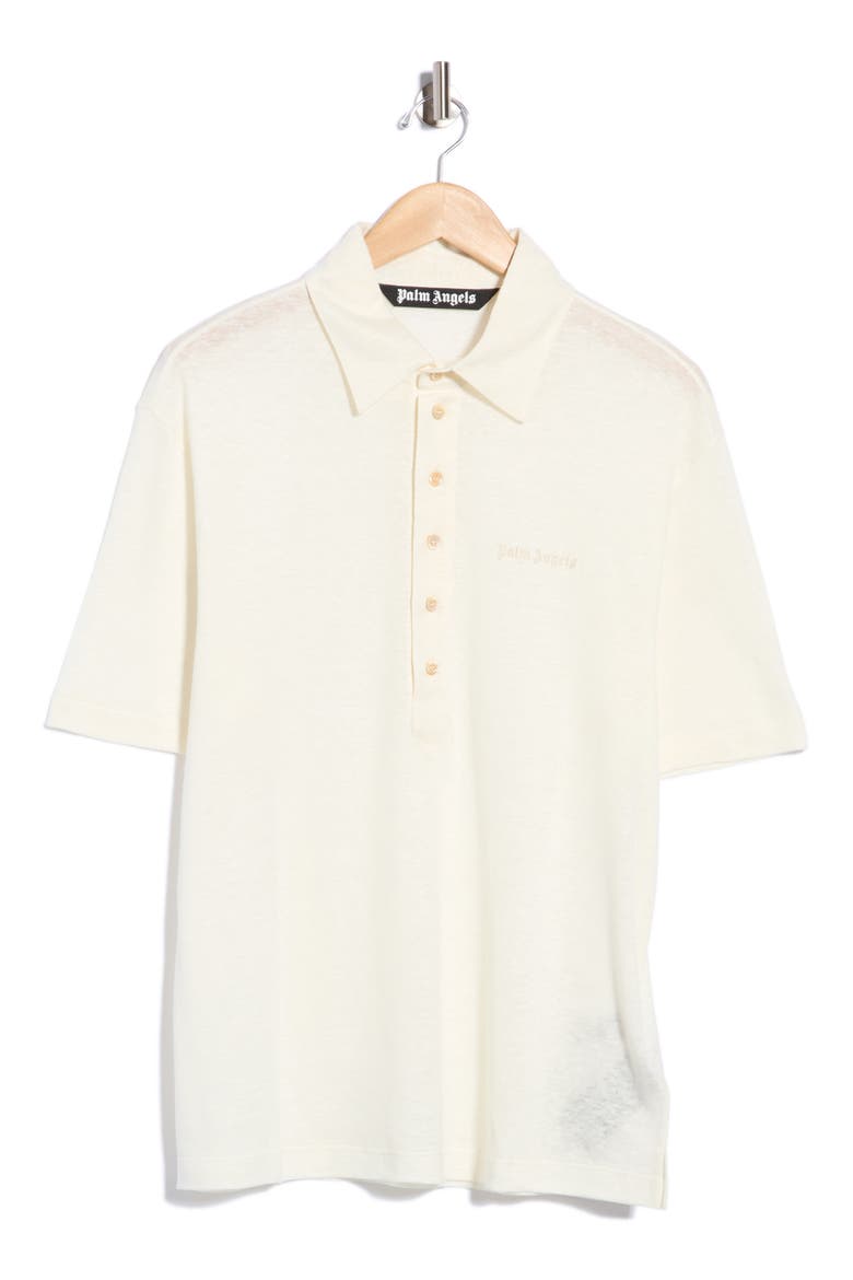 Linen Polo, Main, color, OFFWHITE
