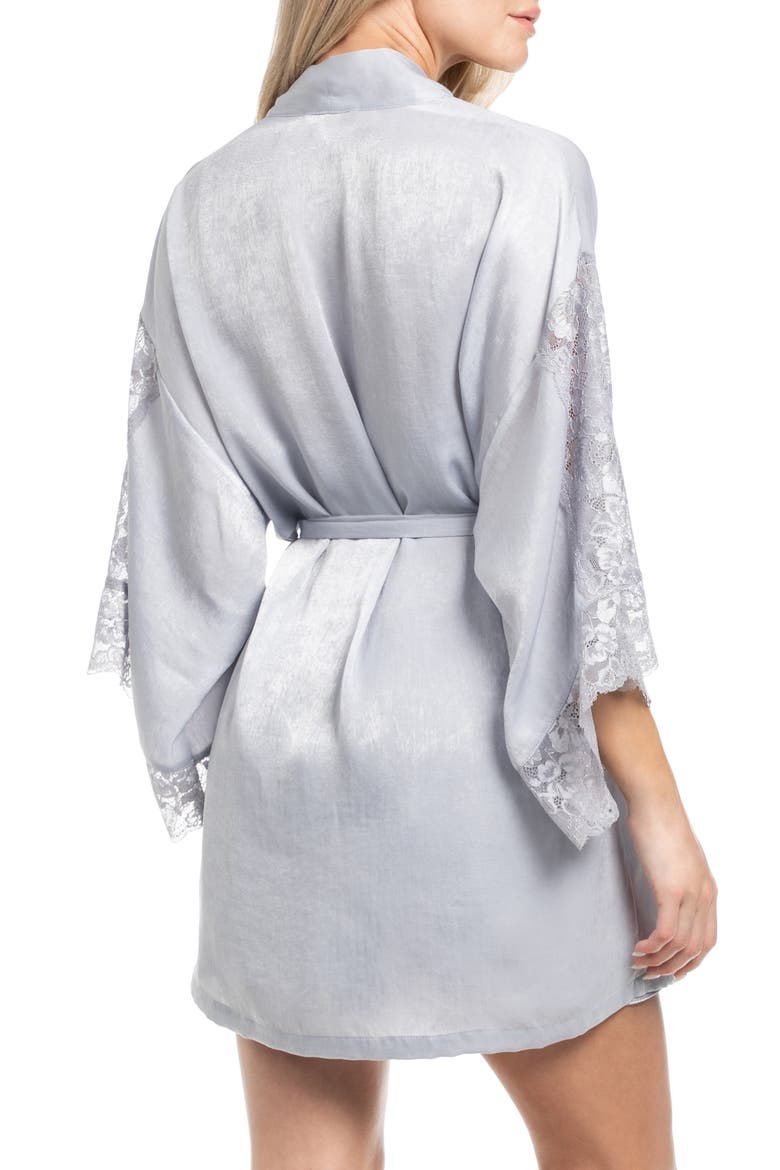 Lace Wrap Robe, Alternate, color, SILVER