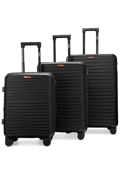 Excavator 3 Piece Expandable Spinner Luggage Set with TSA Lock
