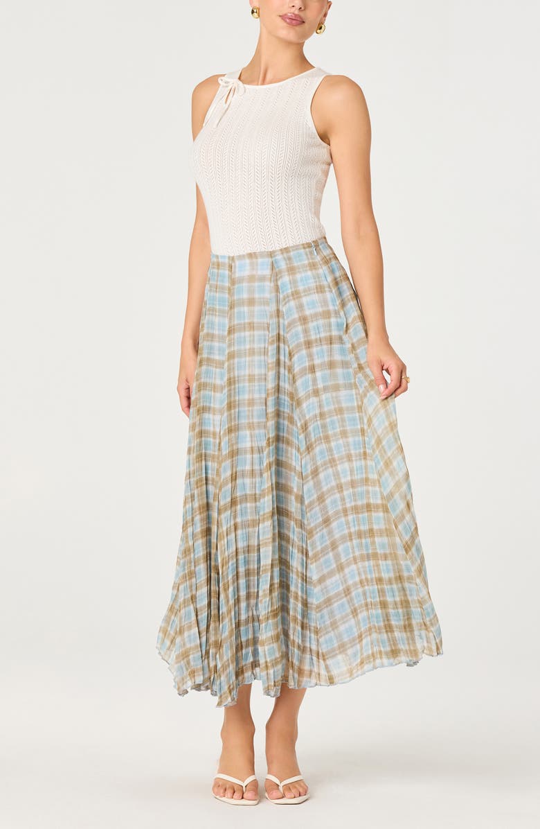 ASTR the Label Alyse Cotton Blend Pointelle Sleeveless Sweater, Alternate, color, White