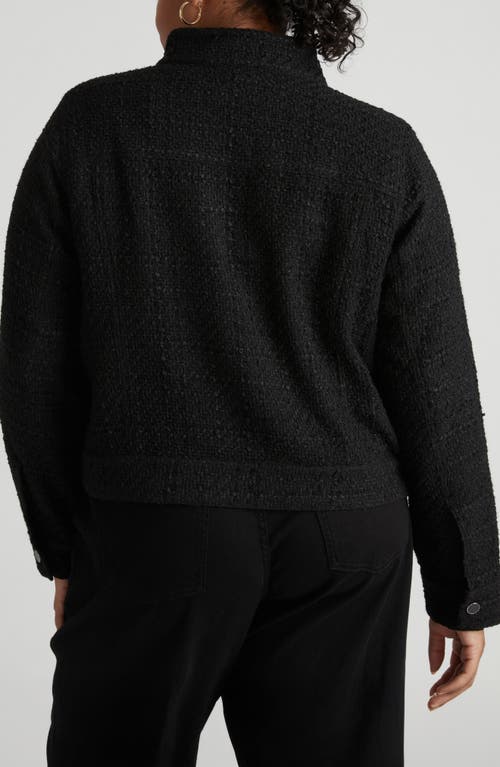 Universal Standard Lady Tweed Jacket In Black