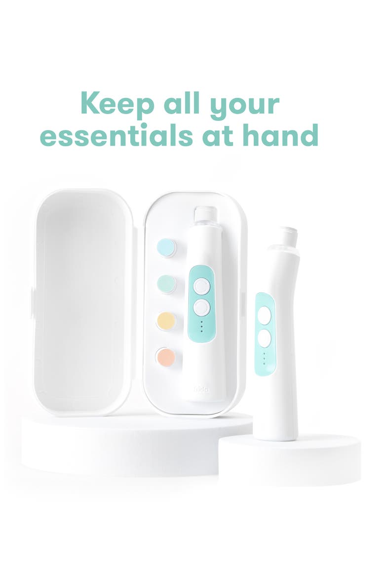 Electric Nail Buffer, Alternate, color, WHITE