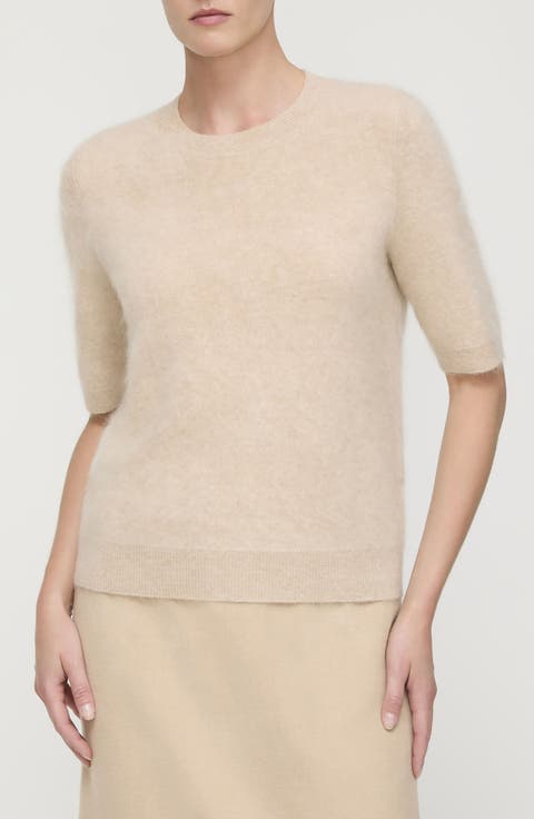 Brushed Cashmere Crewneck Sweater