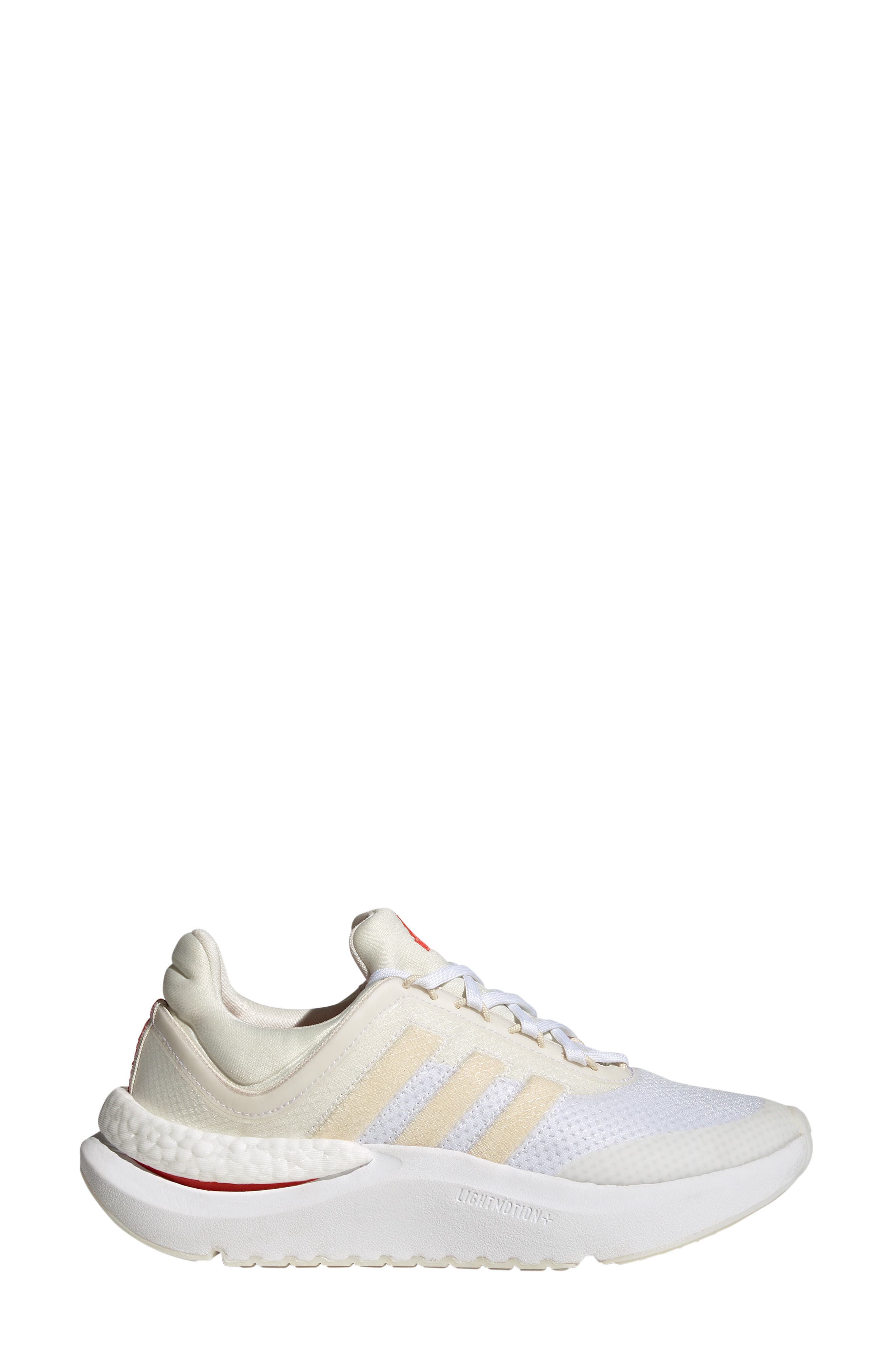 ZNSARA BOOST Running Shoe, Alternate, color, OFF WHITE/ WONDER WHITE/ RED