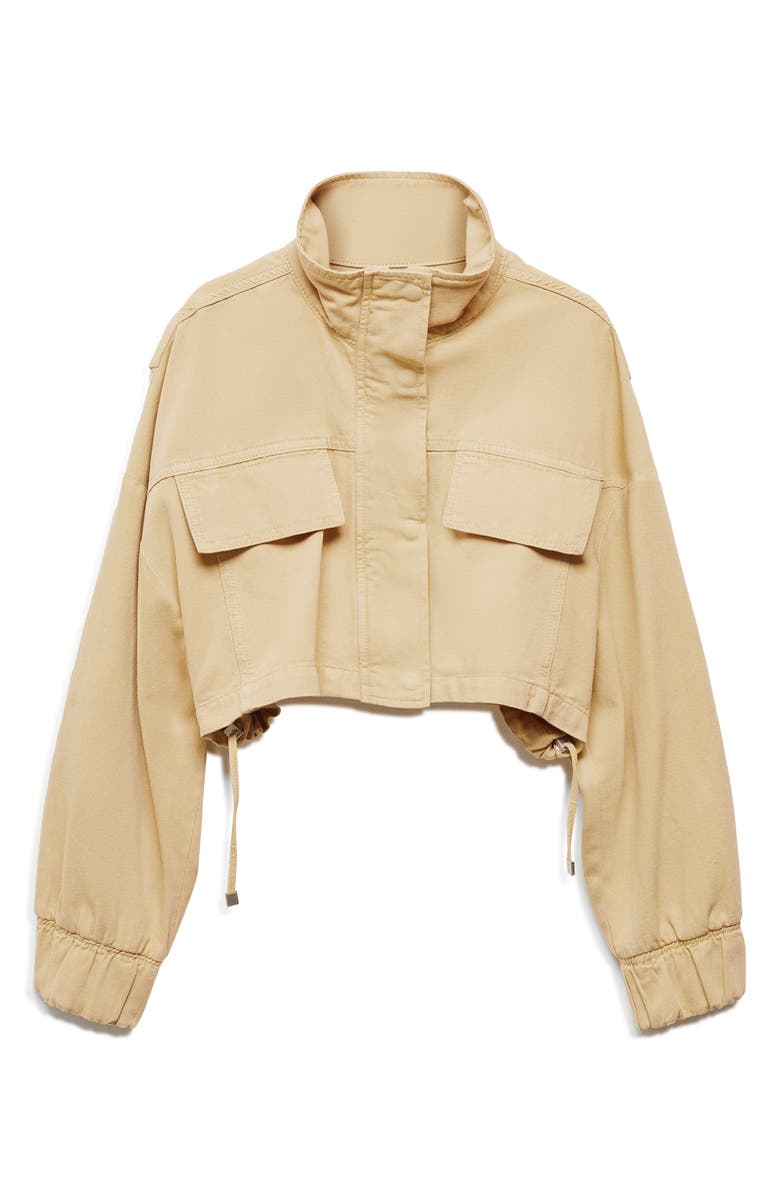 MANGO Pocket Crop Jacket, Alternate, color,