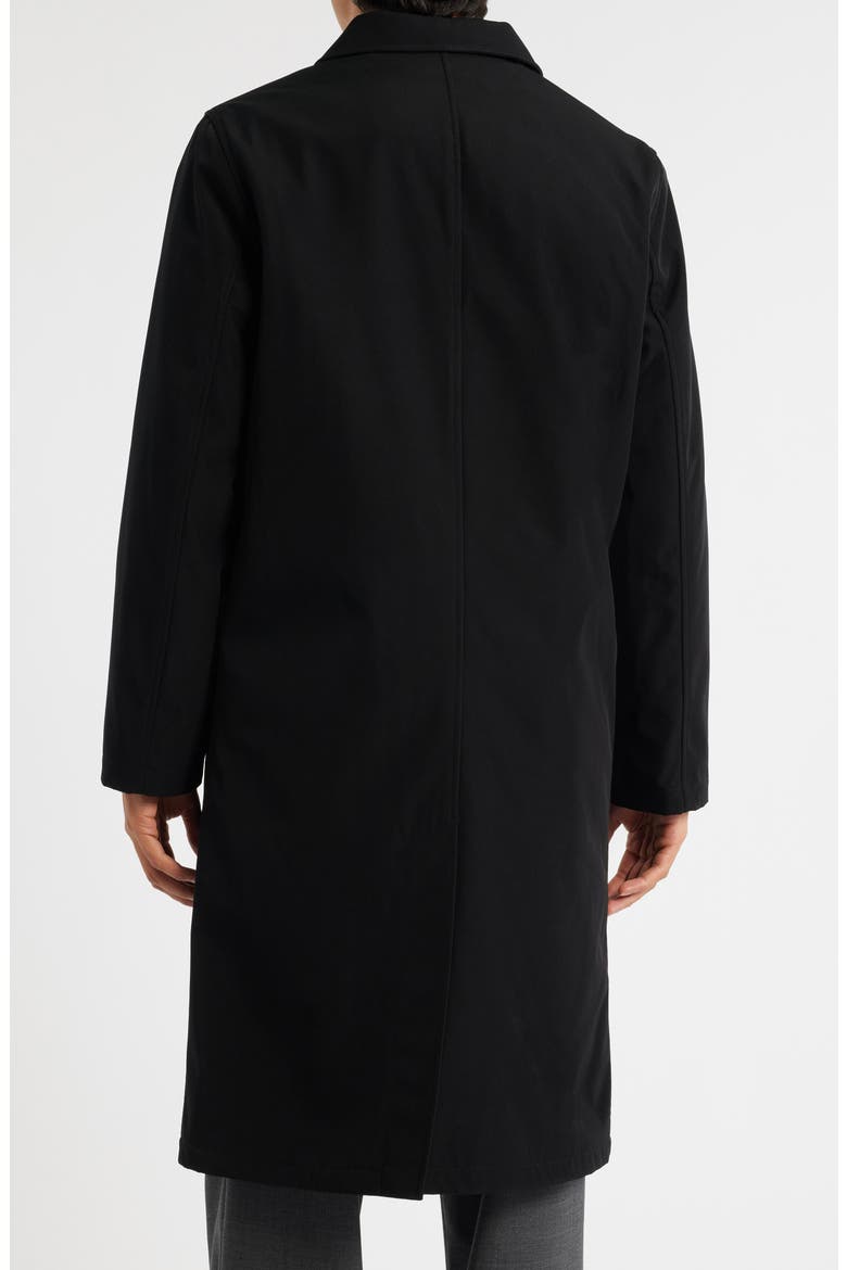 Joshua Hooded Raincoat, Alternate, color, BLACK