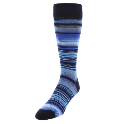 Aciano Micro Mulit-Stripe Mid-Calf Dress Socks (1 Pair)