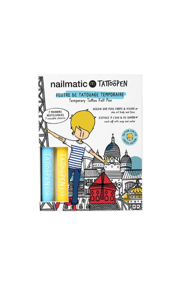 nailmatic Tattoo Pen Set For Kids, Main, color, Paris