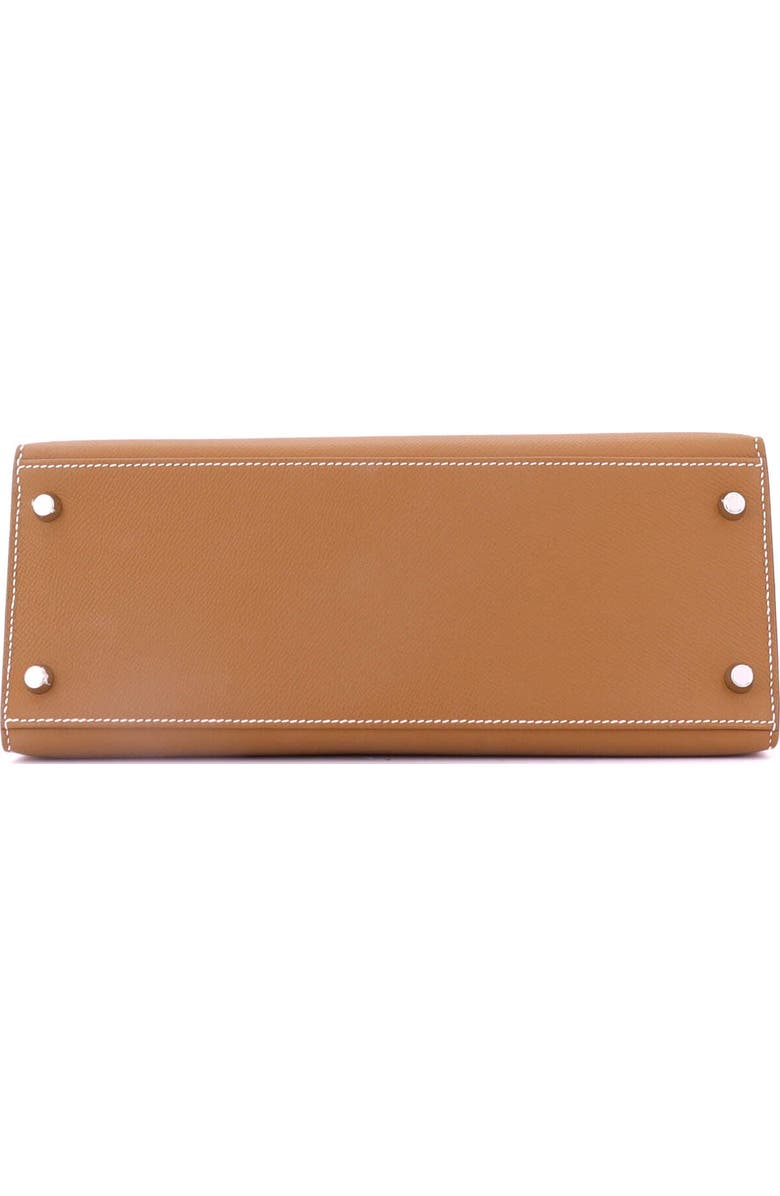 Pre-Owned Hermes Kelly Handbag Brown Epsom with Palladium Hardware 28, Alternate, color,