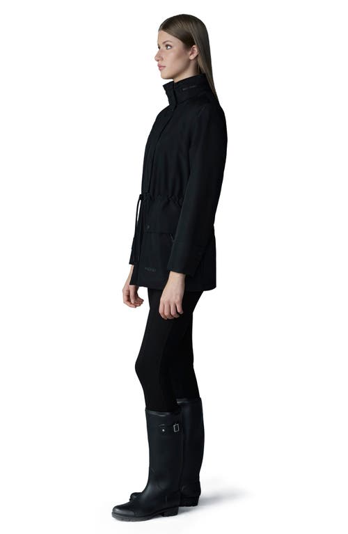 Mackage Keryn Mid-length Rain Jacket In Black