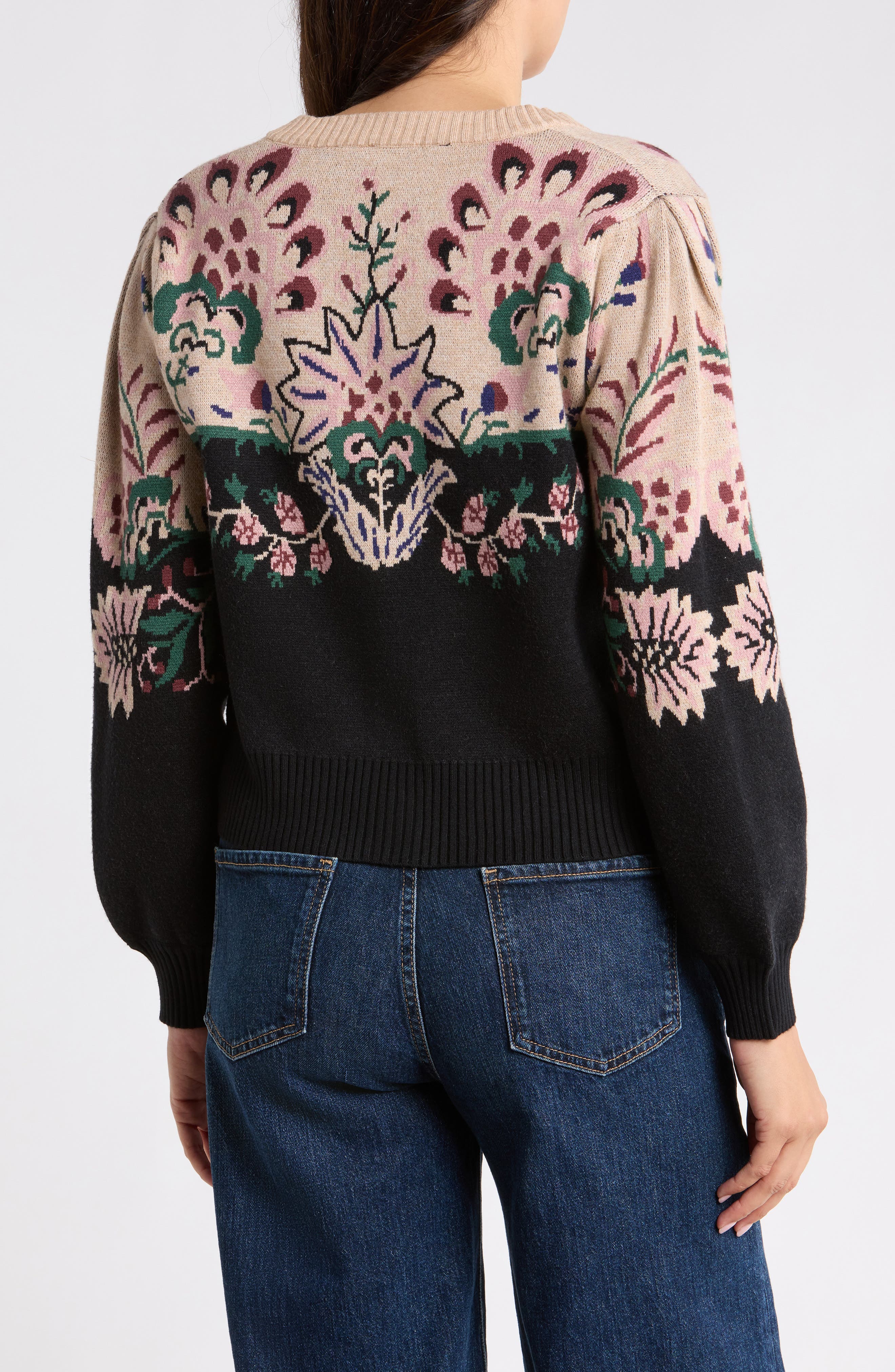 Jacquard Cardigan