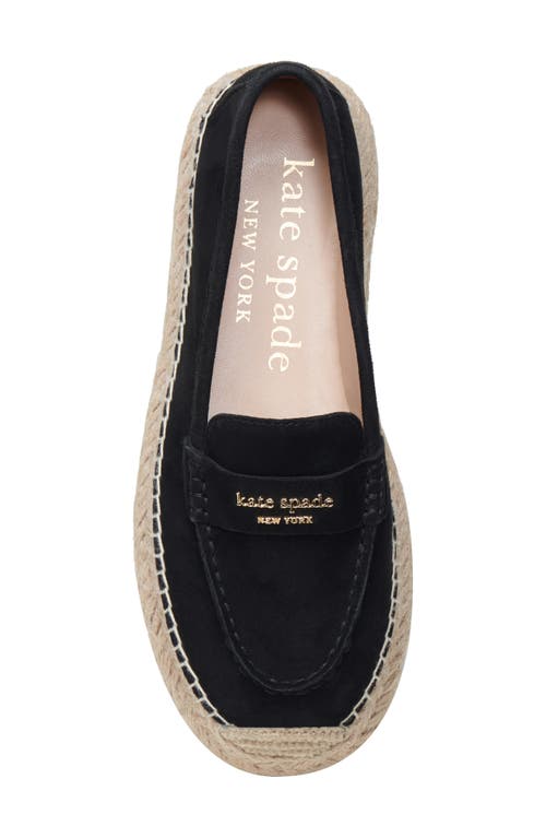 Kate Spade New York Eastwell Espadrille Flat In Black