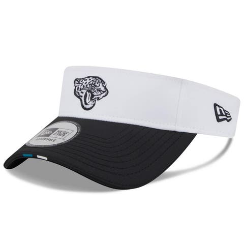 Men's New Era  White/Black Jacksonville Jaguars 2025 NFL Training Camp Adjustable Visor